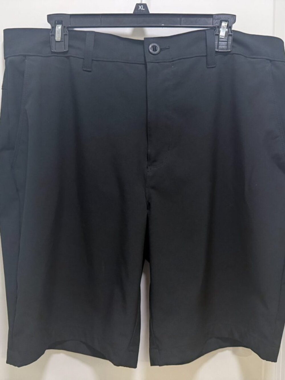 World‎ Wide Sportsman Black Chino Flat Front Shorts Men's Sz 36